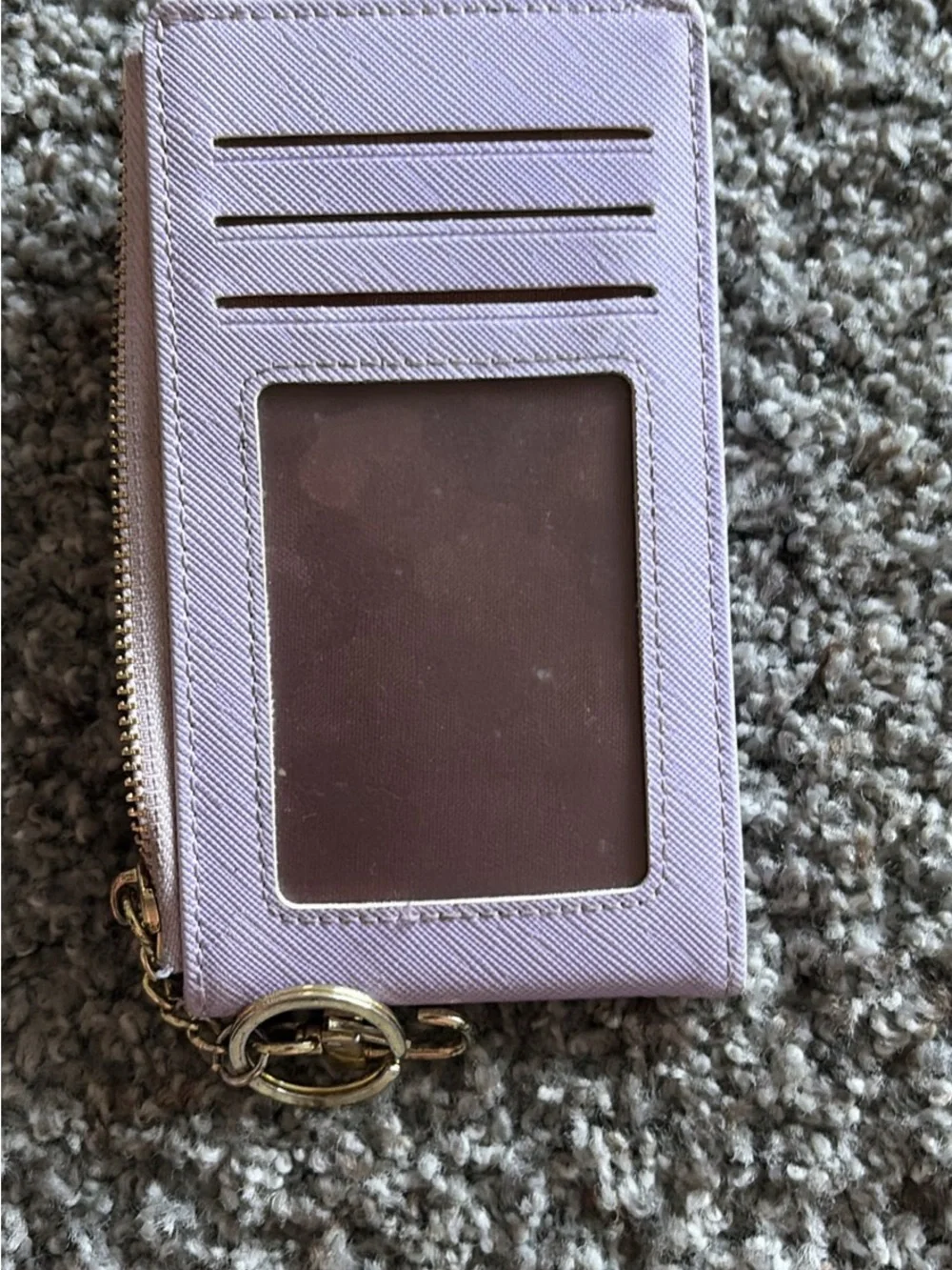 Lavender Cardholder Wallet with Keyring